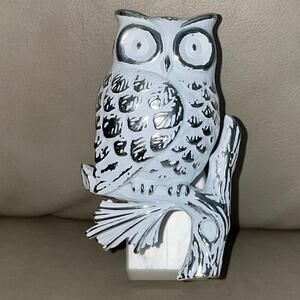 Retired BBW Whitewashed Barn Owl Wallflower Fragrance Plug - Rustic